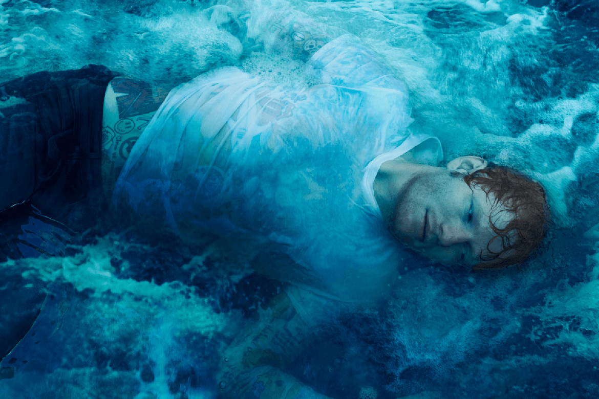Ed Sheeran Underwater; Promo artwork for Subtract