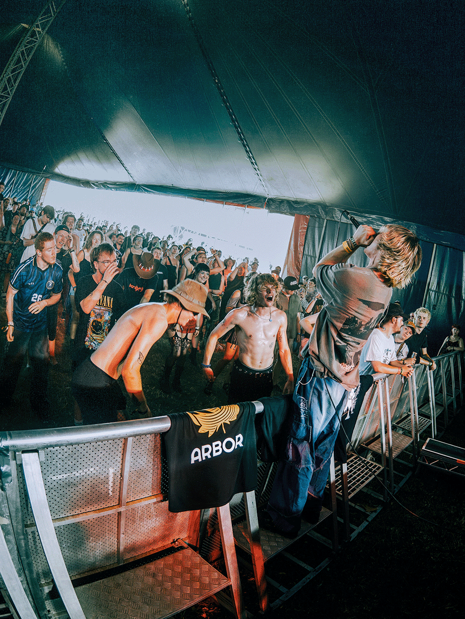 Prodigal performing in The Cave at 2000trees Festival 2026
