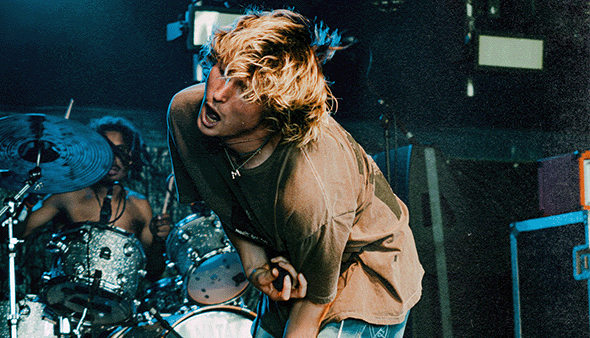 Stan of Prodigal on vocals in The Cave at 2000trees Festival 2026